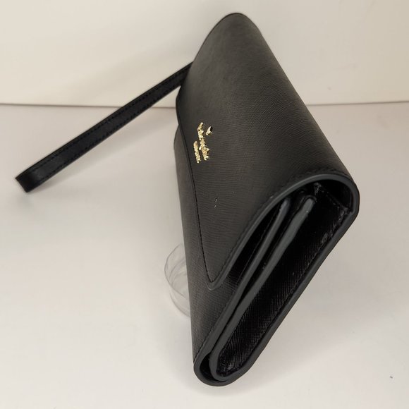 Kate Spade Madison Travel Wristlet Clutch Wallet - Black - NWT